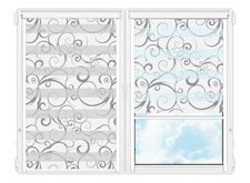 Рулонные кассетные шторы День Ночь Марино-953 цена. Купить в «Мастерская Жалюзи»