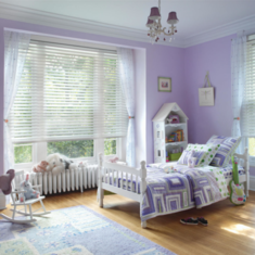 Алюминиевые горизонтальные жалюзи в детскую комнату цена. Купить в «Мастерская Жалюзи»