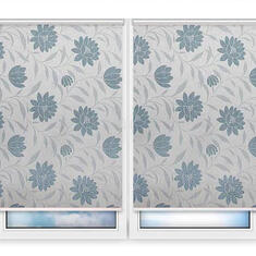 Рулонные шторы Мини Далия-голубой