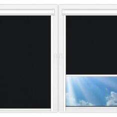Кассетные рулонные шторы UNI Мадагскар черный